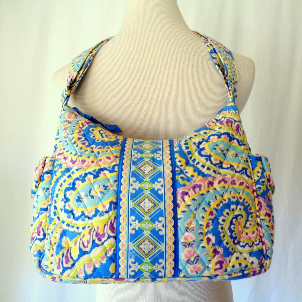 Vera Bradley Capri Blue 2007 On the Go Tote Bag